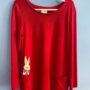 Girls Size 6 Hanna Andersson Red Dress. Never Worn